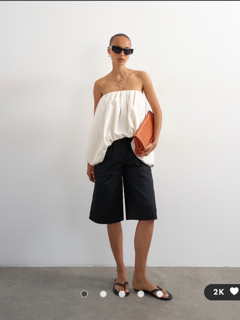 Topshop Black Bermuda Shorts